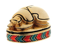 YTC Scarab Jeweled Box - Collectible Egyptian Decoration Jewelry Container