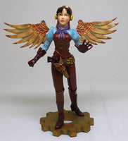 8.75 Inch Steampunk Adventurer Lady Winged Fairy Statue Figurine