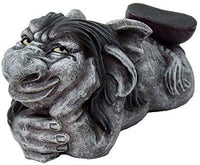 5.06 Inch Funny Gargoyle with Boots Laying Down Statue Figurine