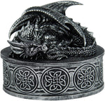 Pacific Giftware Medieval Fantasy Mythical Dragon Lidded Treasure Trinket Box