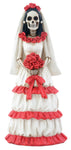 Day of The Dead Dod Red and White Bride Figurine