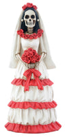 Day of The Dead Dod Red and White Bride Figurine