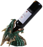 Pacific Giftware Medieval Fantasy Dragon Wine Bottle Holder Statue Bar or Kitchen Table Decor Sculptures