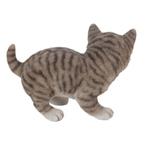 Pacific Giftware Realistic and Cute Grey Tabby Kitten Collectible Figurine Amazing Detail Glass Eyes Hand Painted Resin Life Size 8 inch Figurine Perfect for Cat Lover Collectible
