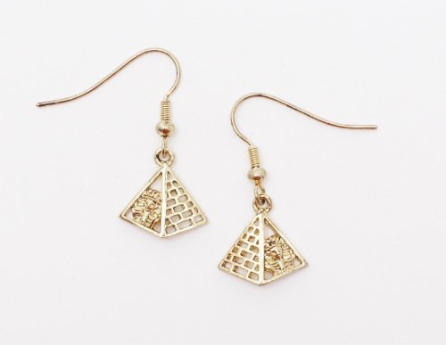 Mystica Collection Jewelry Earrings - King Tut with Pyramid