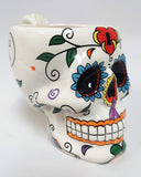 Pacific Giftware White Tribal Day of The Dead Love Lock Sugar Skull Ceramic Drink Coffee Mug Cup