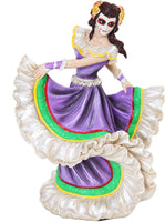 PTC 8 Inch Day of The Dead Mexican Female Dancer Statue Figurine