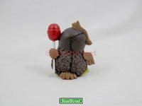 Furrybones Hootie Signature Skeleton in Brown Owl Costume with Red Lollipop