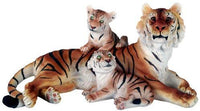 Pacific Giftware Wildlife Bengal Tiger With Cubs Big Cat 12.5 Inch Lifelike Collectible Figurine Statue Home Decor Gift