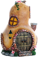 Pacific Giftware Miniature Fairy Garden of Enchantment Fairy Gourd Cottage Figurine Display 6.5 Inches