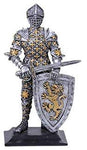 Pacific Giftware PT Medieval Crusader Knight of Lyon in Full Shield and Sword Armor Small Collectible Figurine