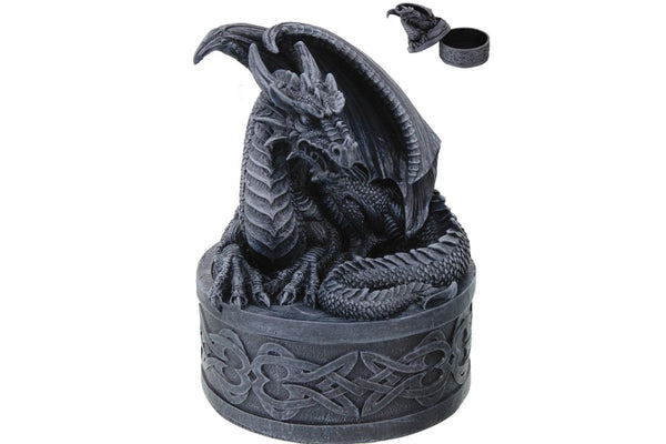 Round Celtic Dragon Box