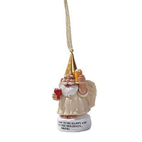 Pacific Giftware Angel Gnome Hanging Ornament Figurine Holiday Drink