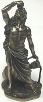 Dionysus (Bucchus) Greek Roman God of Wine Statue Real Bronze Powder Cast Statue, 11-inch