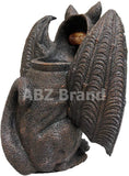 ABZ Brand Vampire Winged Red Eye Standing Cat Gargoyle Candle Holder Statue...