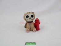 Furrybones Rocky Signature Skeleton in Doggy Costume with Red Fire Hydrant