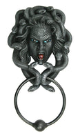 Pacific Giftware The Head of Medusa Door Knocker with Iron Knocker Collectible Figurine in Stone Finish 9 Inch Tall