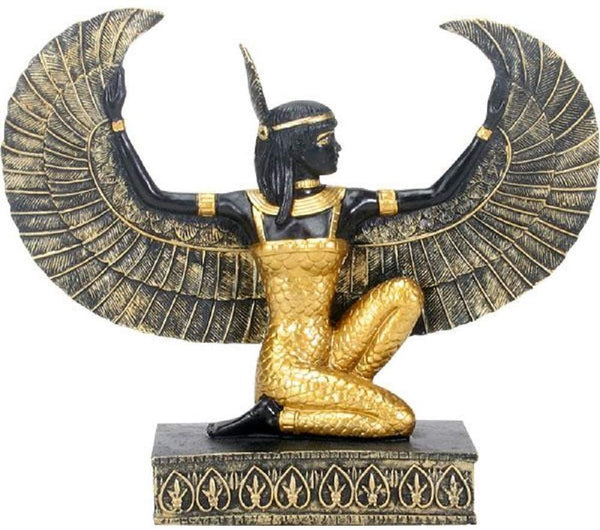 SUMMIT COLLECTION Ancient Egypt Black and Gold Maat Statuette