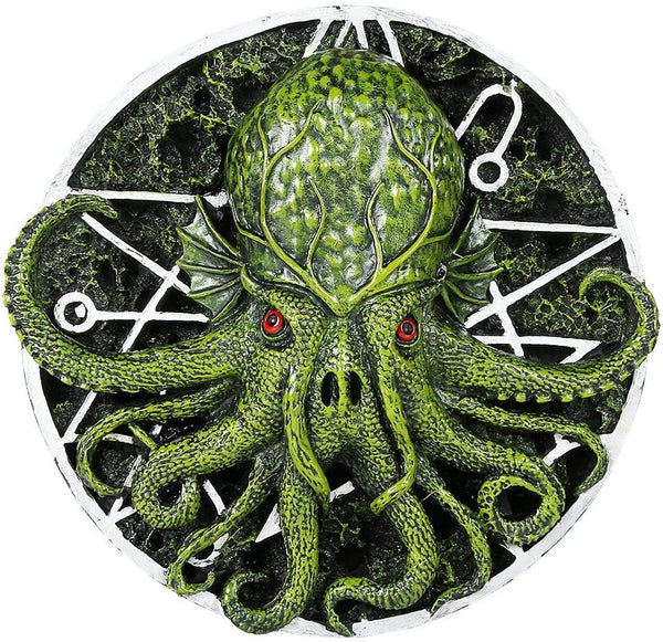 Cthulhu Round Wall Plaque Designed by Oberon Zell 5.75 Inches Diameter