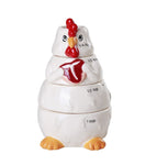 Adorable Chicken Ceramic Nesting Measuring Cup Set of 4 Creative Functional Kitchen Decor