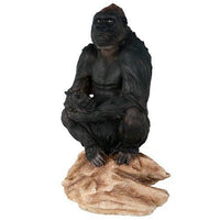 Lowland Gorilla Herbivorous Ape Wildlife Endangered Collectible Figurine...