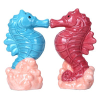 Pacific Giftware Seahorses Marine Life Hippocampus Ceramic Magnetic Salt and Pepper Shaker Set