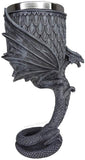 Open Winged Gargoyle Dragon Resin Figurine Goblet Drinkware with Removable Stainless Stain Inner by Anne Stokes -The Age of Dragons