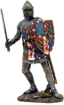 Pacific Giftware Medieval Knight in Full Armor Shield and Sword Collectible Figurine 7.5 Inch Tall