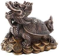 Feng Shui Money Dragon Tortoise On Coins Prosperity Home Decoration Gift