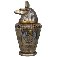 Ancient Egyptian Canopic Jar Duamutef Anubis God Of Protection Keepsake Stomach