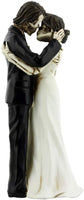 YTC The Kiss Scene Wedding Bridal Skeleton Couple Decorative Figurine