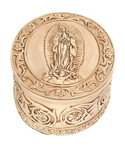 PTC 5.5 Inch Our Lady Guadalupe Religion Jewelry/Trinket Box Figurine