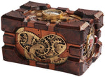 Steampunk Themed Pressure Gauge Box Statue Figurine 5"Long