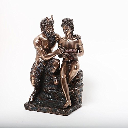 9 Inch Pan and Daphne Grecian Mythology Resin Statue Figurine