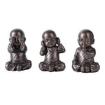 See Hear Speak No Evil Monks Statue Set of Three