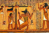 Ancient Egyptian BOOK OF THE DEAD Hand-Painted 3D Wall Hanging Plaque