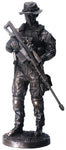 Bronzed Resin Military Statue