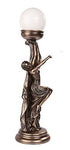 PTC 19.5 Inch Art Nouveau Bronze Finish Goddess Lamp Statue Figurine