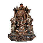 Pacific Giftware Ganesha Siting On Throne Backflow Incense Burner Home Decor