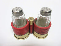 Pacific Giftware 12 Gauge Shotgun Shell Casing Salt and Pepper Shakers Set Tabletop Decor