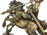 Norse God Odin Bronze Finish Statue Pagan Viking
