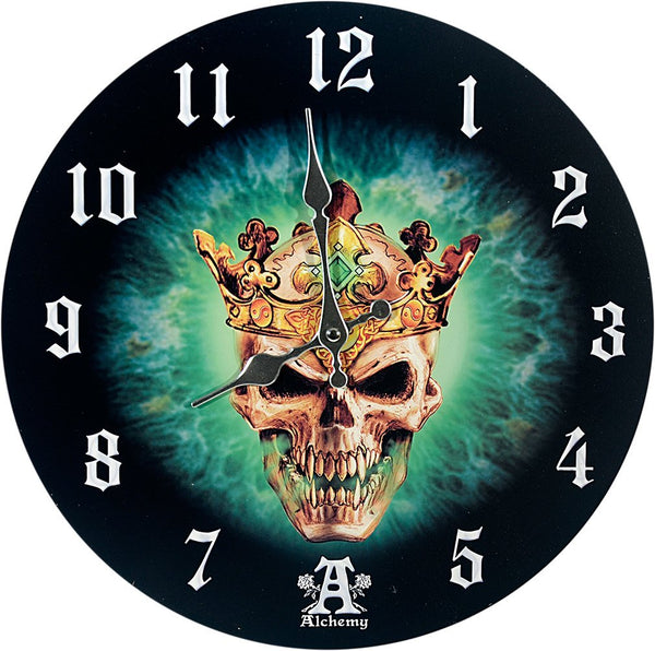 Pacific Giftware Prince of Oblivion Wall Clock by Alchemy Gothic Round Plate 13.5" D