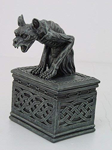 PTC 7 Inch Notre Dame Screaming Gargoyle Jewelry/Trinket Box Figurine