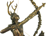 Bronzed Finish Artemis Moon Goddess Greek Statue Diana by Pacific Giftware