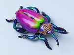 PTC Fuchsia Bug Jewel Studded Snap Closure Jewelry/Trinket Box Figurine