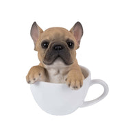 Pacific Giftware Adorable Teacup Pet Pals Puppy Collectible Figurine 5.75 inches (French Bulldog)