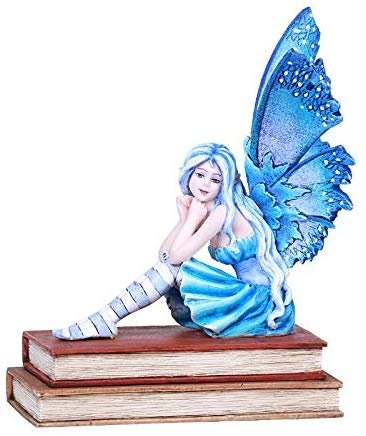 Pacific Giftware Amy Brown Book Muze Fairy Statue Home Decor Pondering
