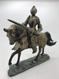 Pacific Giftware Medieval Times Knight in Shining Armor Cavalry Medieval Knight on Horse with Stand- 9"