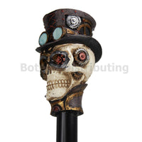 Steampunk Gearwork Skull Mechanical Decorative Walking Cane 36"