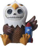 SUMMIT COLLECTION Furrybones Baldie Signature Skeleton in Bald Eagle Costume with Firework